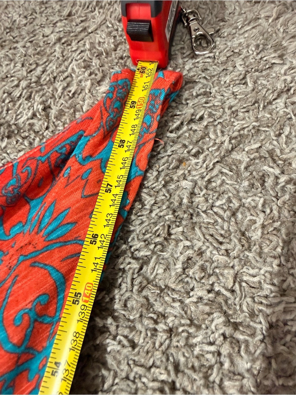 Tommy Bahama Maxi Dress Orange Teal Paisley Print Sleeveless Resort Wear Size L. - Picture 12 of 12